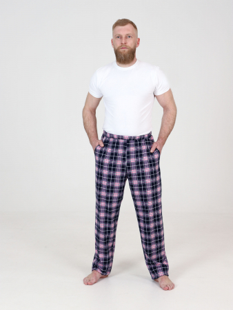 Мужские брюки БК-1439 / Сине-розовый