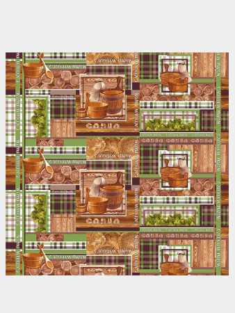 Полотенце банное вафельное С легким паром 1