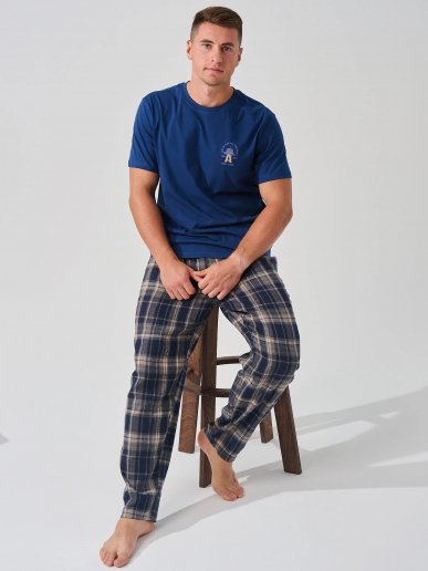 Мужская пижама "Авангард" 2390-К/Ф / Синий