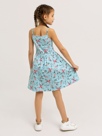 Детский сарафан "Кокетка" арт. дк169г / Голубой