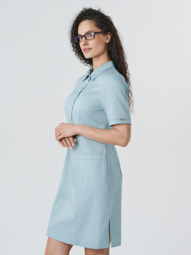 Платье медицинское женское 235.0 / Серо-голубой