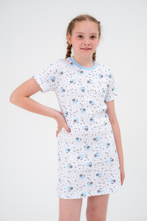 Ночная сорочка детская Ласка / овечки голубой