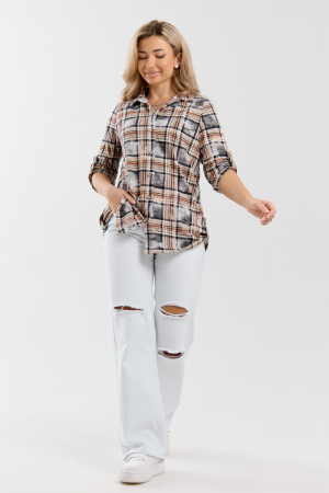 Женская рубашка 36989 / оранжевый