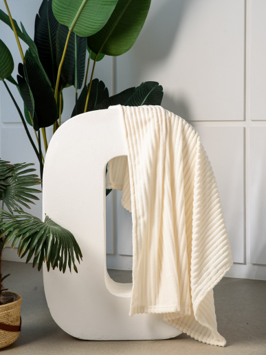 Плед велсофт / Бежевый