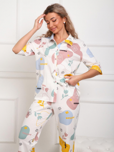 Женская пижама Лиадан / молочный