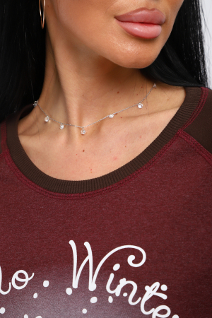 Женский лонгслив Гамми / Шоколад