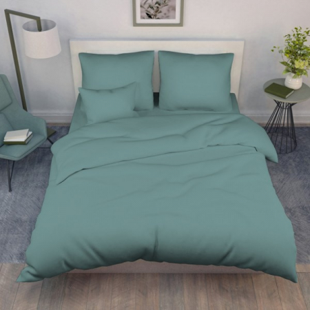 Постельное белье поплин гладкокрашеный / Жадеит