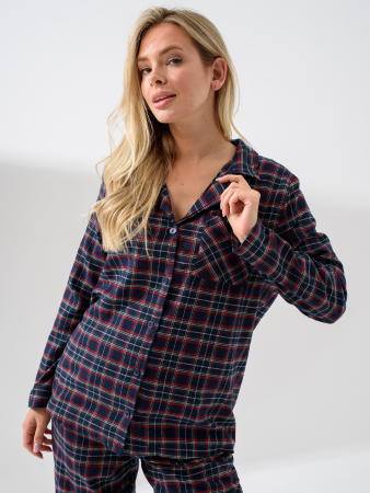 Женская пижама "Добрый вечер" 2163-Ф / Синий