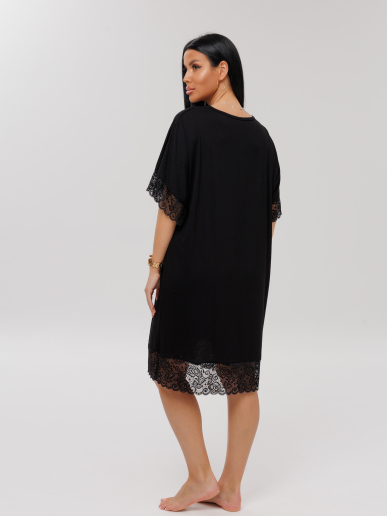 Женская сорочка Сор-112(Вис) / Черный