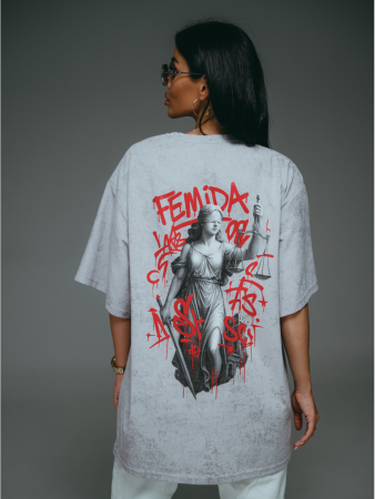 Женская футболка Ирбис / Серый, варенка