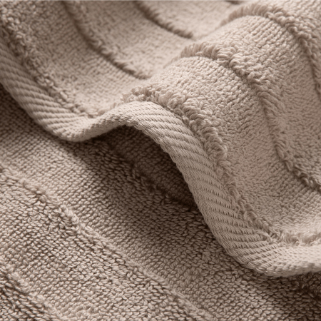 Махровое полотенце "Verossa" Steps texture / кофе