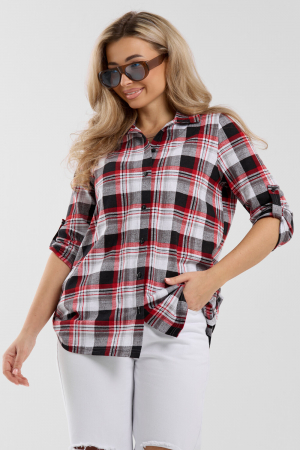 Женская рубашка 36988 / красный
