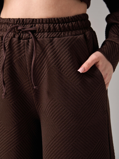 Женский костюм "Жаккард" 2450-Жак / Шоколадный