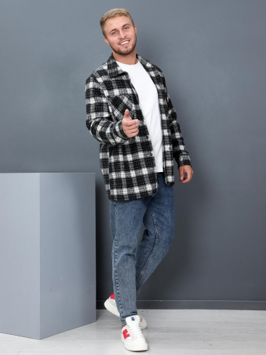 Рубашка мужская Никос / серый