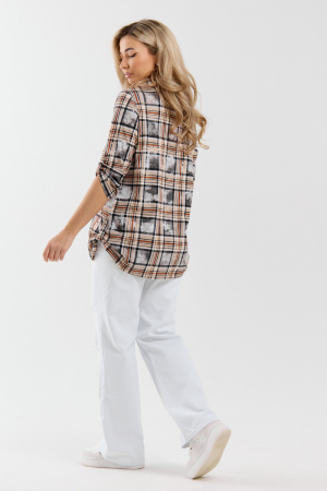 Женская рубашка 36989 / оранжевый