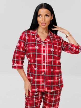 Женский костюм К-132(К) / Красный (бантики)