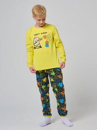 Детская пижама "Пазл" длинный рукав
