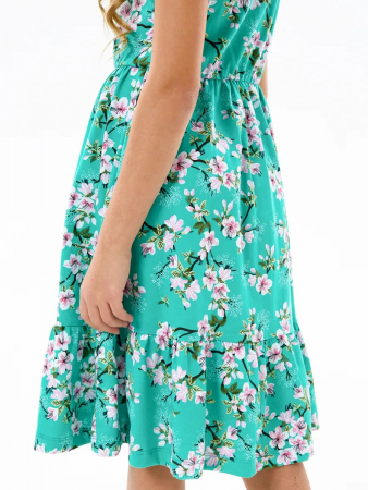 Детское платье "Ласточка" / Цветущий сад на ментоле