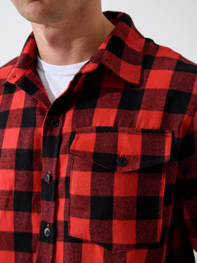 Мужская сорочка верхняя "Имидж" 2185-Ф / Красный