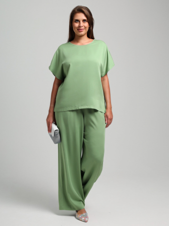 Женская блузка Летний драйв-4 / зеленый