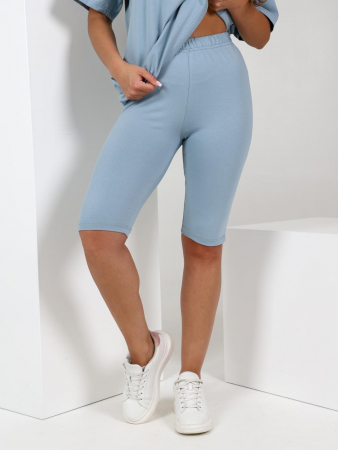 Женские велосипедки Луссо / серо-голубой