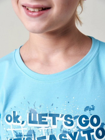 Детская пижама "Патруль" длинный рукав / Голубой