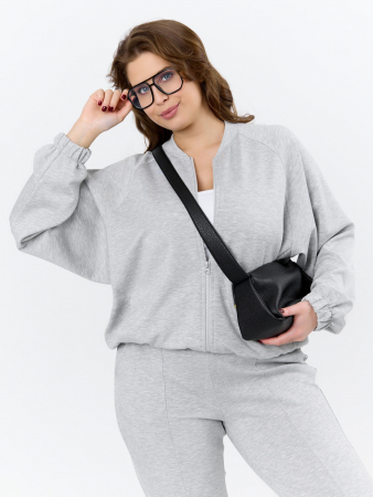 Женский бомбер Нео-1 БО-004 / серый меланж