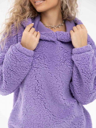 Женская толстовка мод.1770/5 (оверсайз) / Сиреневый
