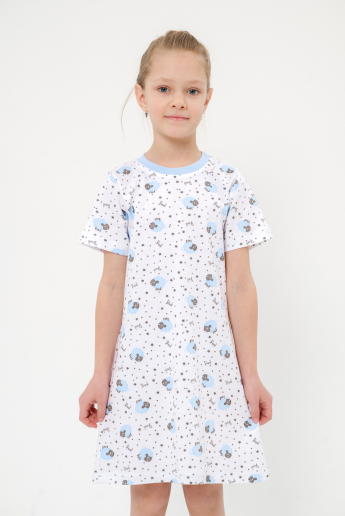 Ночная сорочка детская Ласка / овечки голубой