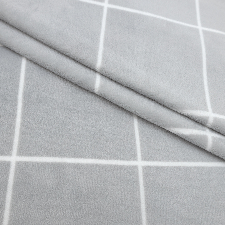 Покрывало Happy Family велсофт Клетка