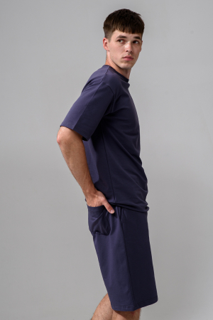 Мужской костюм с шортами 14486 / графит