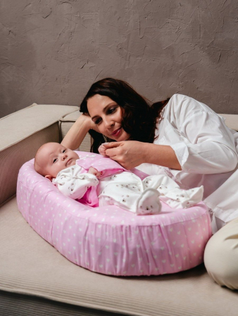 Подушка c эффектом памяти «Baby-Люлька» / сердечки