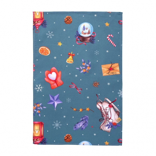 Полотенце вафельное кухонное / Колядки 1