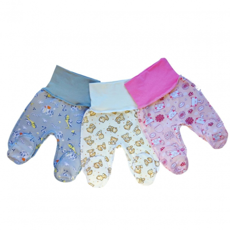 Детские ползунки футер короткие на широкой рибане Т-91-ШР-ФП