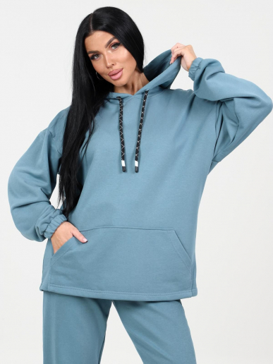 Костюм женский Домиан / серо-голубой