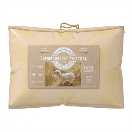 Одеяло стеганое Самойловский Текстиль Ангора / Золотые вензеля