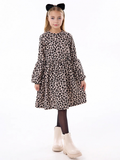 Детское платье "Фея" / Леопард