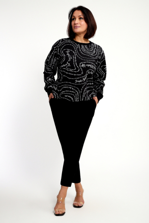 Женский свитшот 88132 / черный