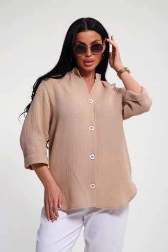 Женская рубашка 32745 / капучино