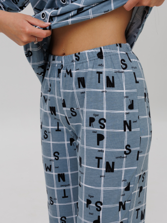 Женский костюм К-132(К) / Серый (буквы)