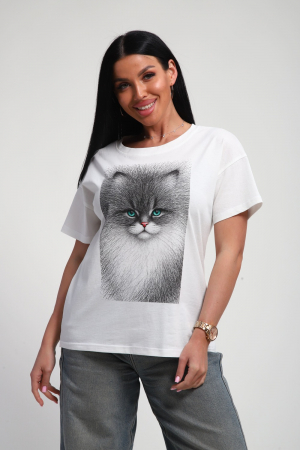 Женская футболка 85667 / белый