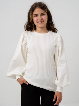 Детский джемпер "Доминика" длинный рукав / Молочный