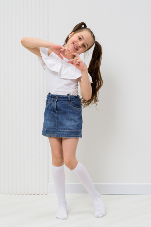 Детские гольфы Незабудка (набор 2 пары) / белый