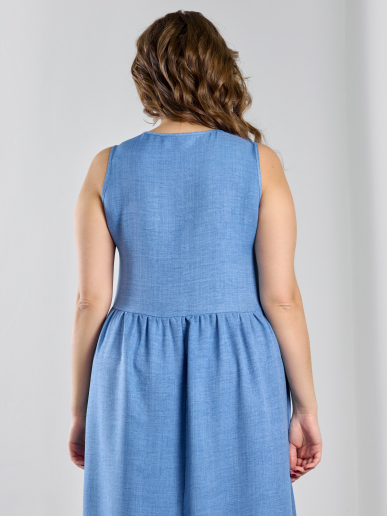 Женское платье "Женский каприз-1" / синий