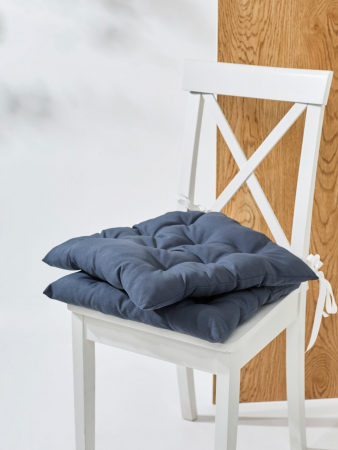 Кухонная подушка на стул (габардин) арт.GB40 / Графит