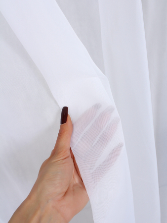 Тюль вуаль для кухни арт. TBL / Белый