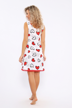 Женская ночная сорочка 88127 / белый