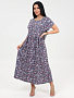 Женское платье М-982 / Цветок серый