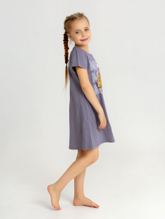 Ночная сорочка детская "Мяу" Серый арт. дк296