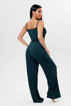 Женская пижама с брюками 2216 / Изумрудный